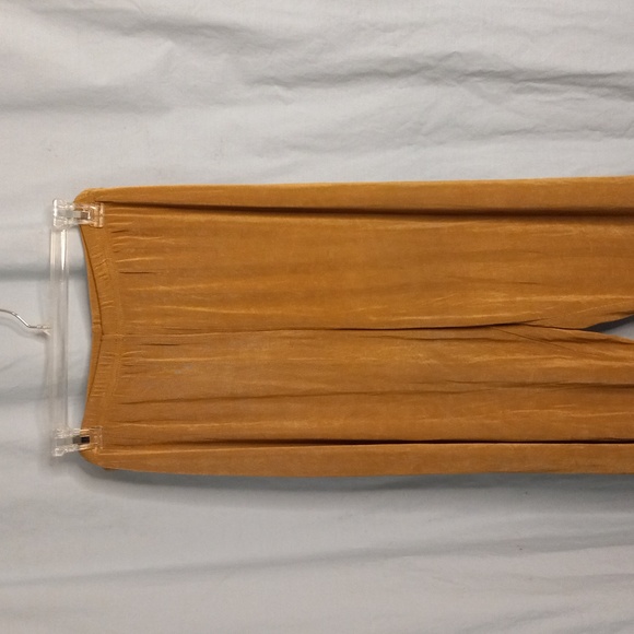Slinky Brand P1X 1X Pants Light Golden Brown Elastic Waist Stretchy Knit - Picture 4 of 9